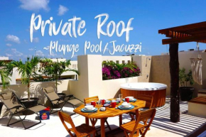 Penthouse, PRIVATE Rooftop, 6 min to BEACH CLUBS